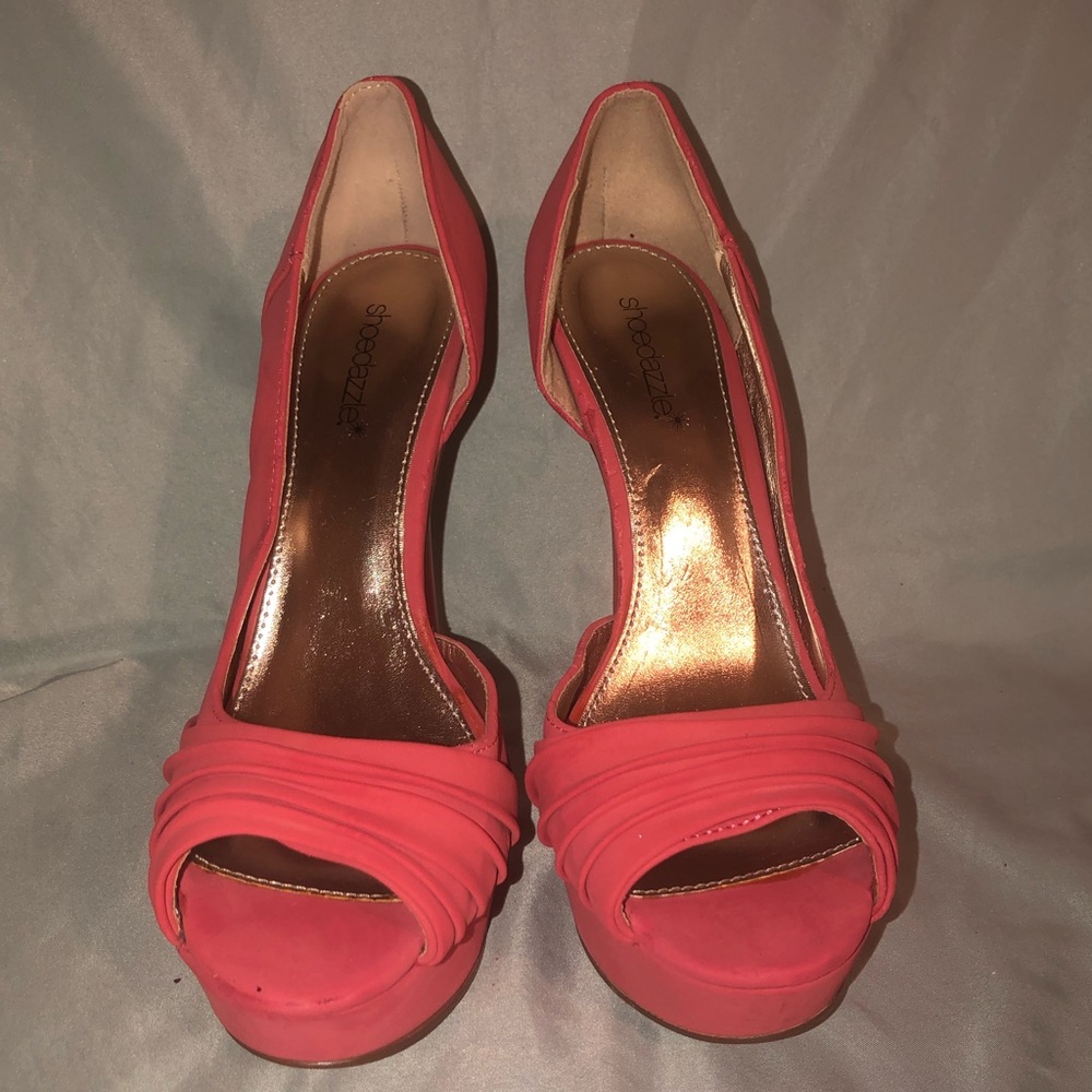 Coral shoedazzle heels
